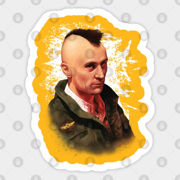 Taxi Driver Sticker by AlbertColladoArt